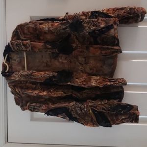 Artist designed chenille short jacket